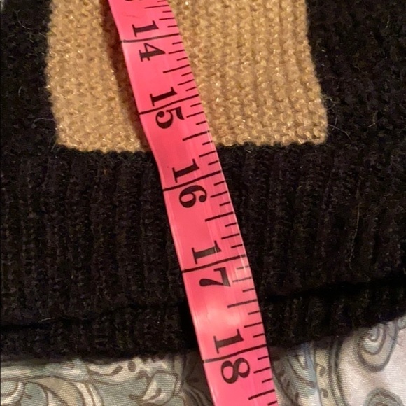 Tan black  striped cozy cardigan - Picture 10 of 12